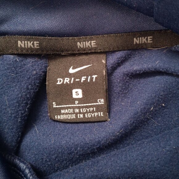 Nike Dri - Fit Ladies Navy Fleece Lined Scuba Hoodie - Picture 3 of 13